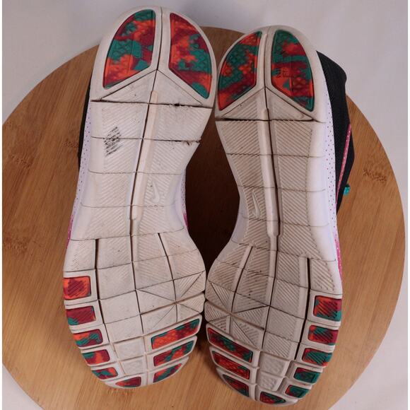 Nike Free 3.0 Running Sneakers Shoes Women 8 Black Pink - Picture 10 of 14